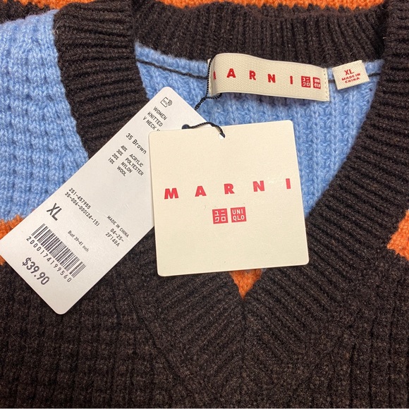 Sz. XL Marni X Uniqlo sweater vest - Picture 5 of 8